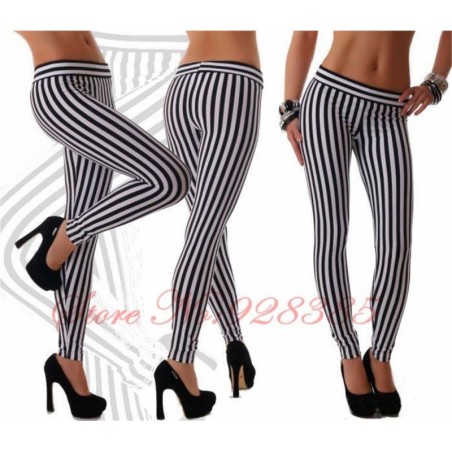 Terry Pau TP101430 Çizgili Tayt